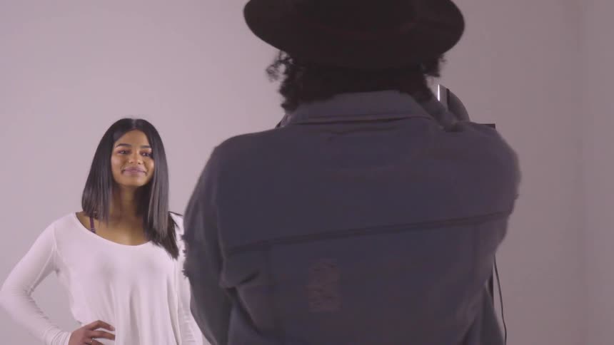 Models At A Studio Photoshoot
