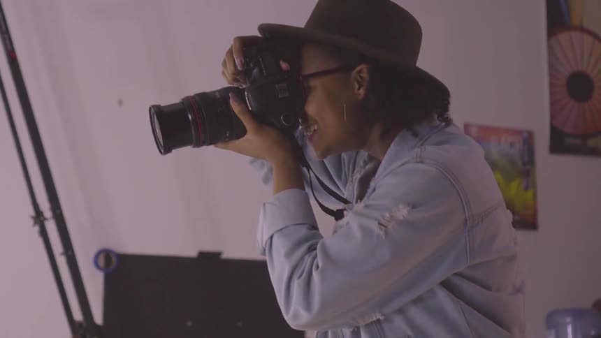 Models At A Studio Photoshoot