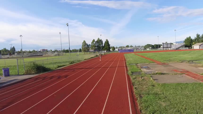 Man Warming Up And Running