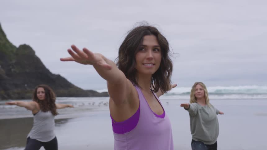 Moms Doing Yoga And Spending Time With Each Other