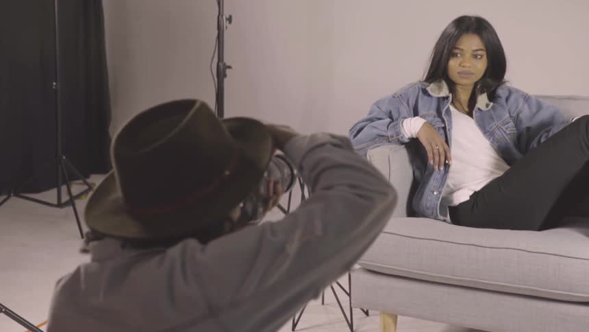 Models At A Studio Photoshoot