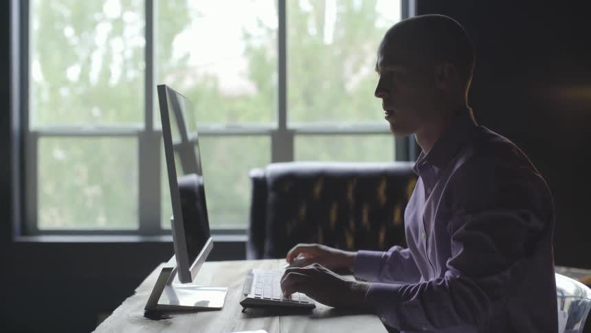 Man Working In Office