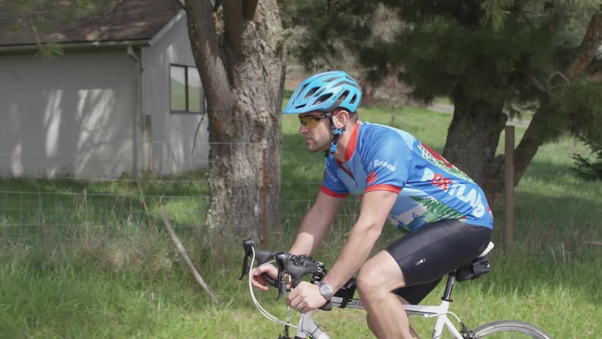 Man Riding Bike