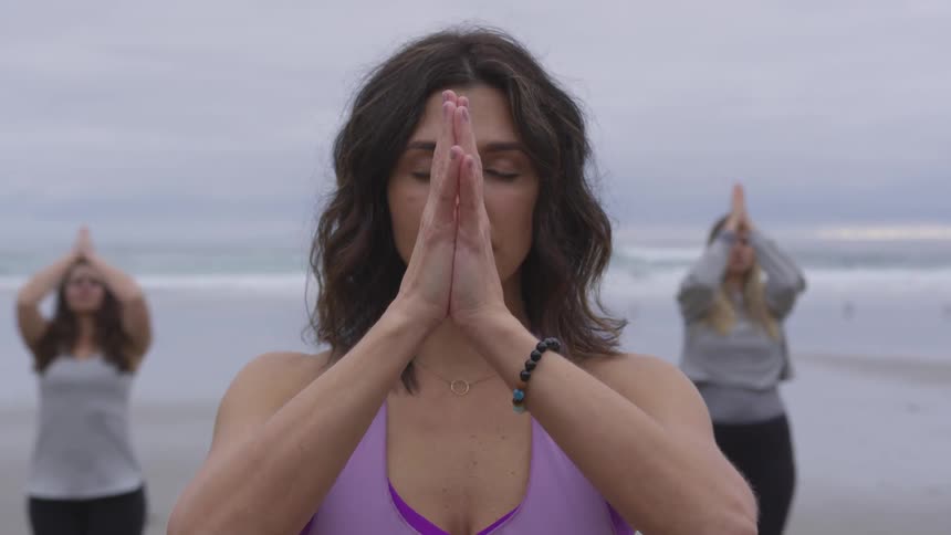 Moms Doing Yoga And Spending Time With Each Other