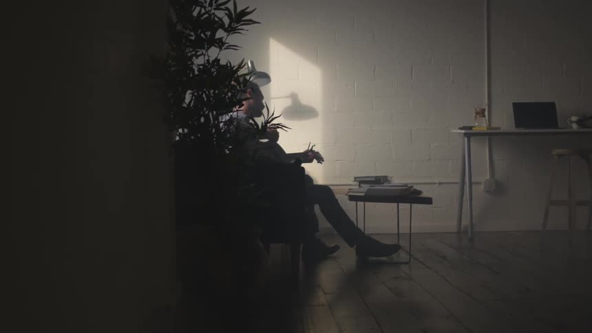 Musician In Small Apartment In New York City