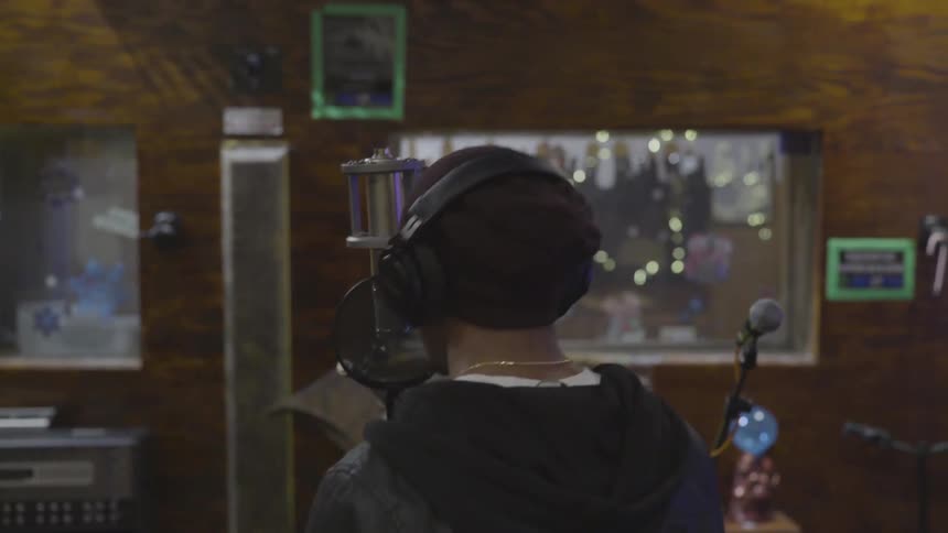 Musicians In Recording Studio