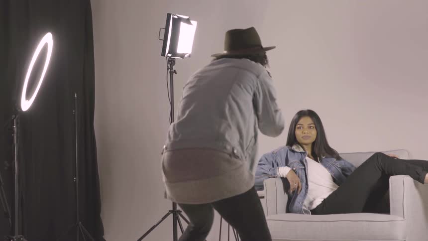 Models At A Studio Photoshoot