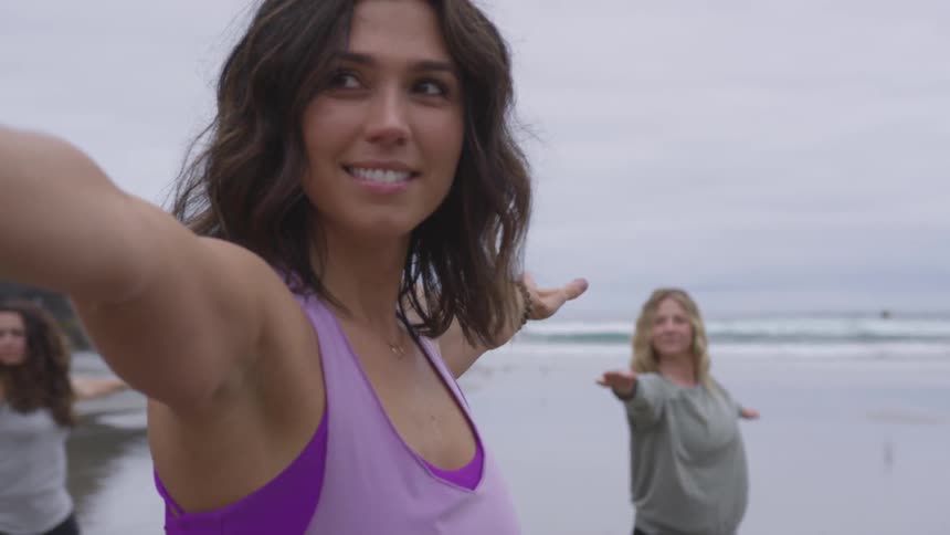 Moms Doing Yoga And Spending Time With Each Other