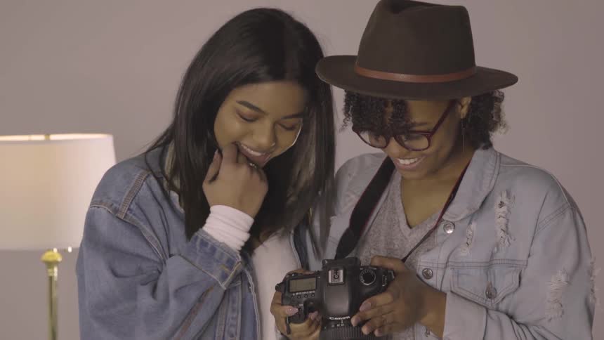 Models At A Studio Photoshoot