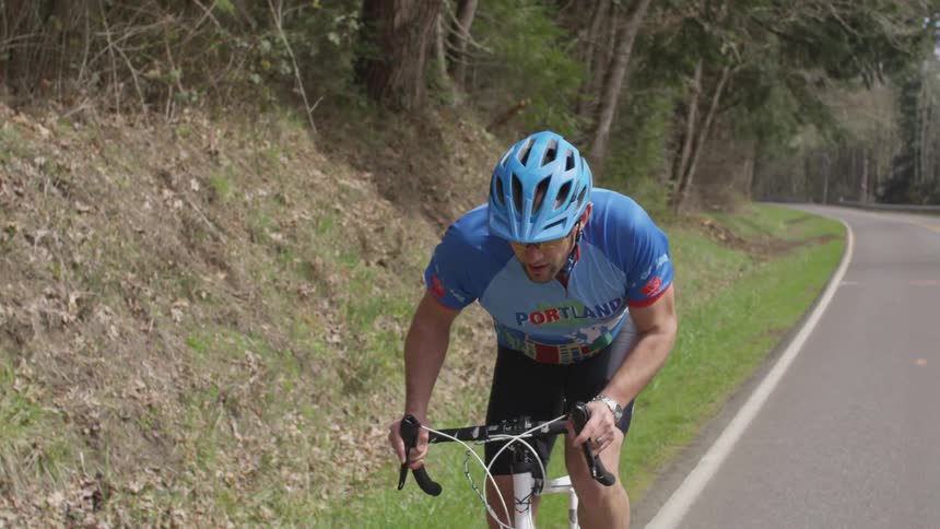 Man Riding Bike