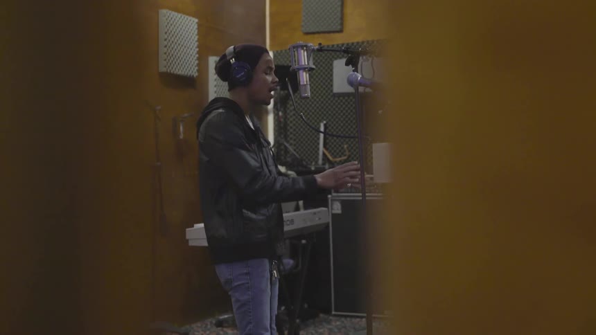 Musicians In Recording Studio