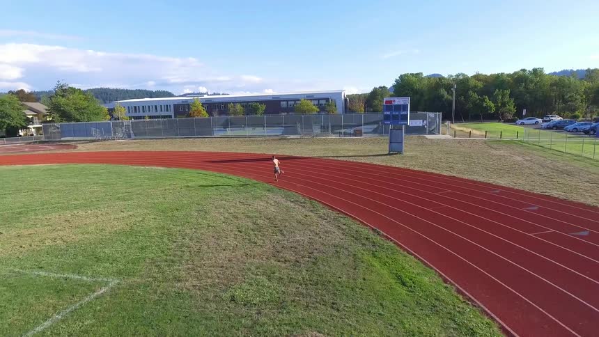 Man Warming Up And Running