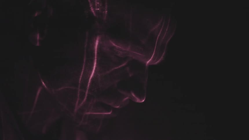 Man With Abstract Lights
