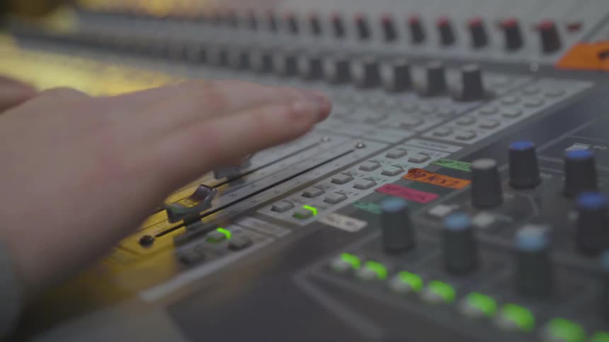 Musicians In Recording Studio