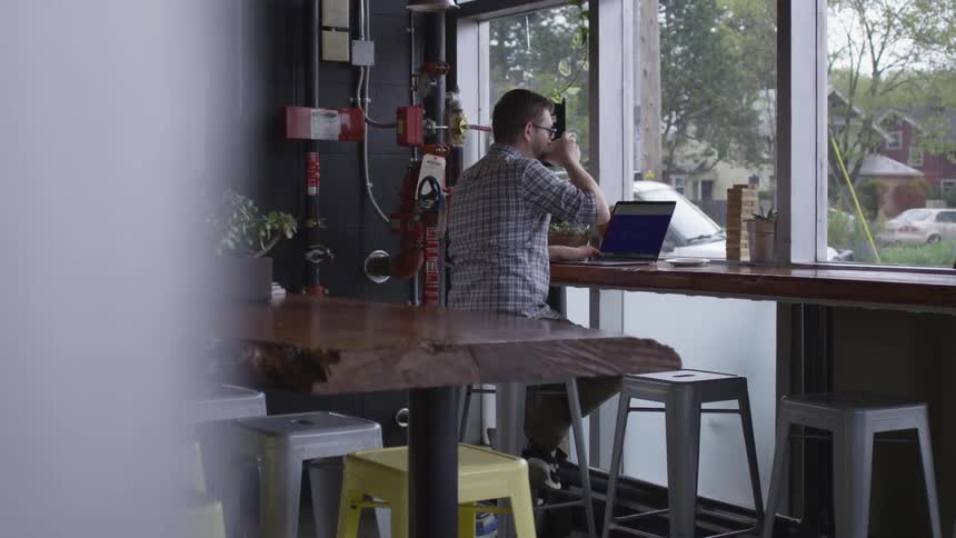 Man Working In Various Locations