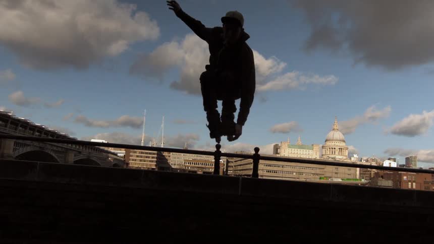 A person using roller blades