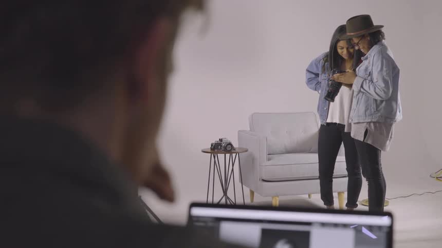 Models At A Studio Photoshoot