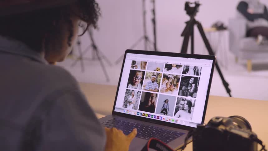 Models At A Studio Photoshoot