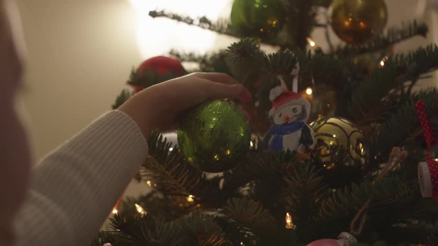 Mom And Daughter At Christmas Time