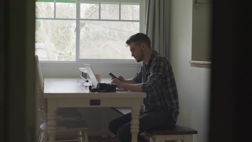 Photographer Editing Photos