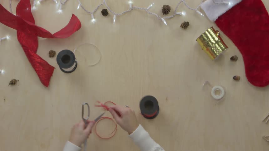 Person Wrapping Gifts