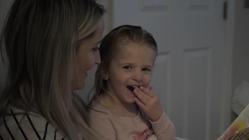 Mom And Daughter Reading Book