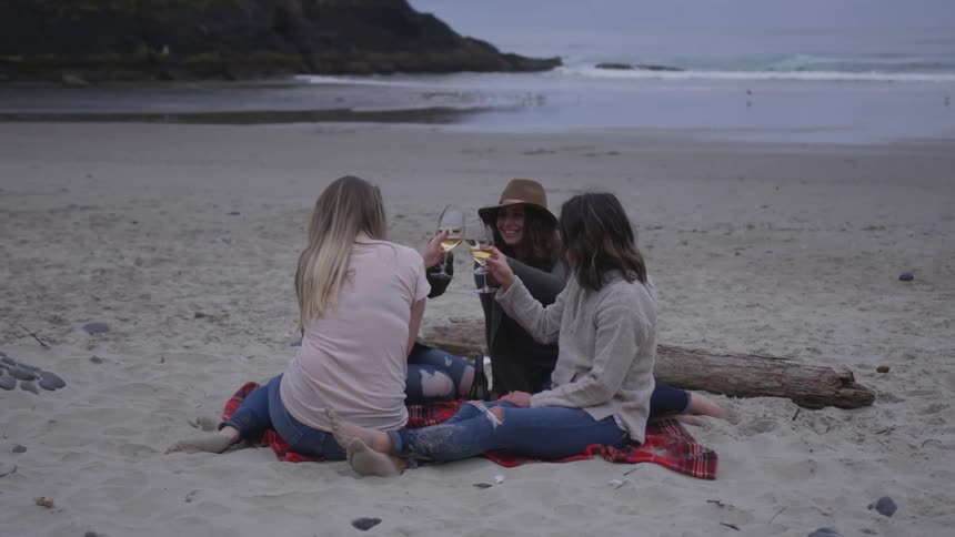 Moms Doing Yoga And Spending Time With Each Other