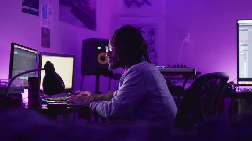 Musician Working On Projects