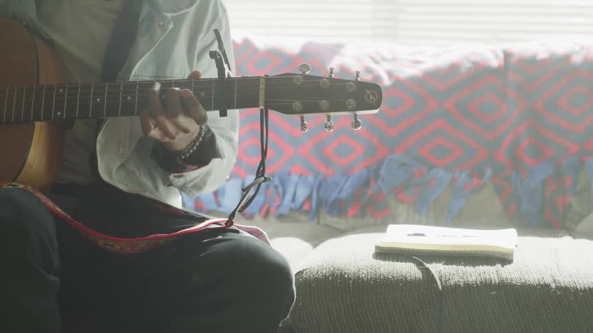 Musician Working On Projects