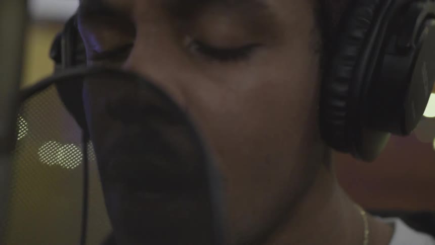 Musicians In Recording Studio