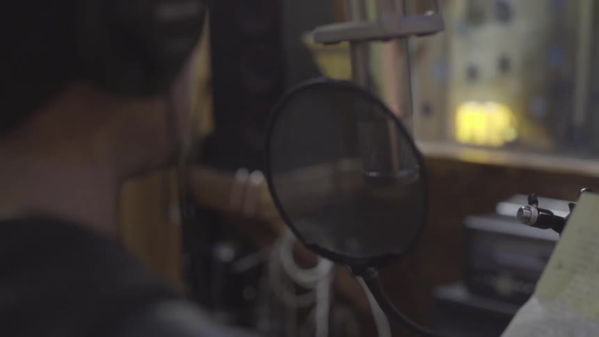 Musicians In Recording Studio