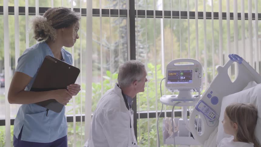 People Receiving Care In Hospital