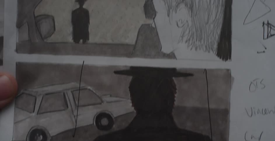 Notes written next to drawings