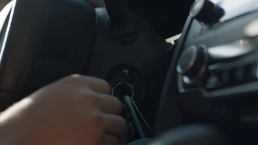 Man On Phone While Driving