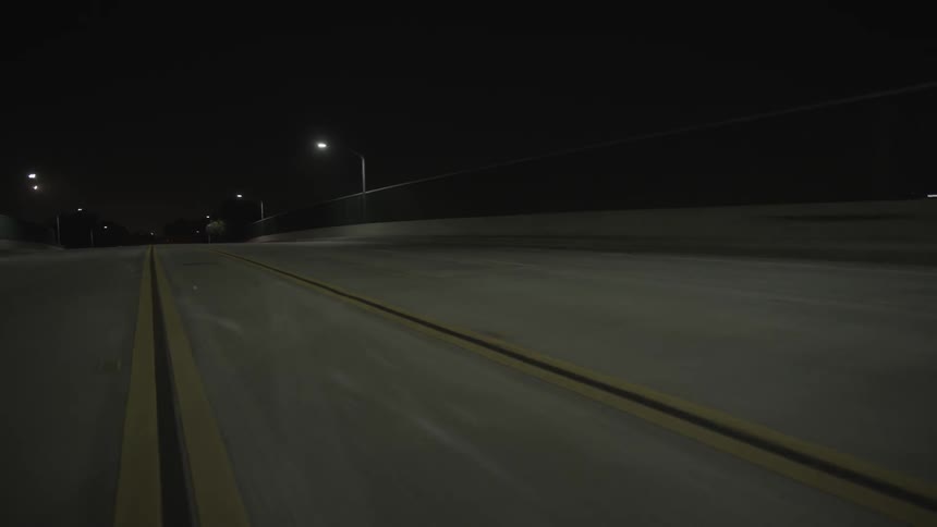 Muscle Car Driving At Night