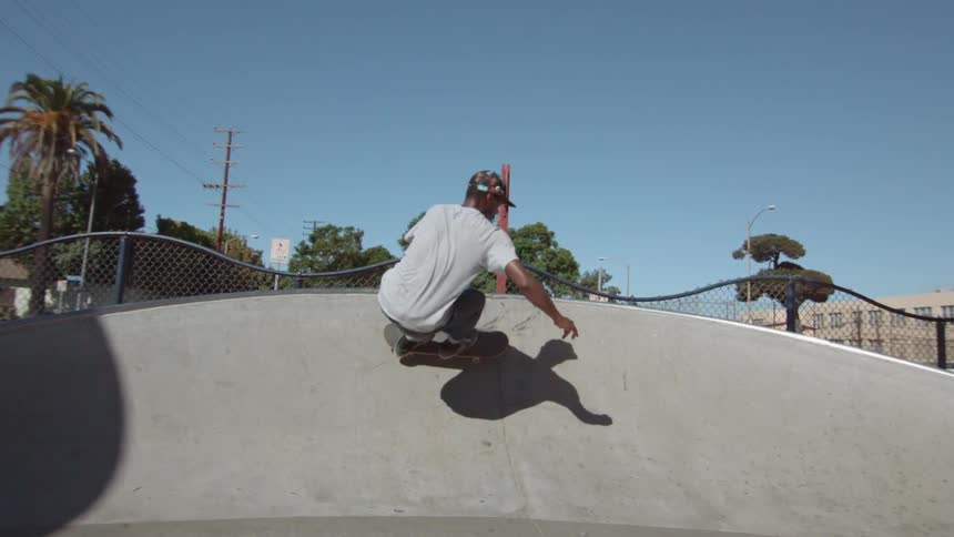 Man skateboarding in a park