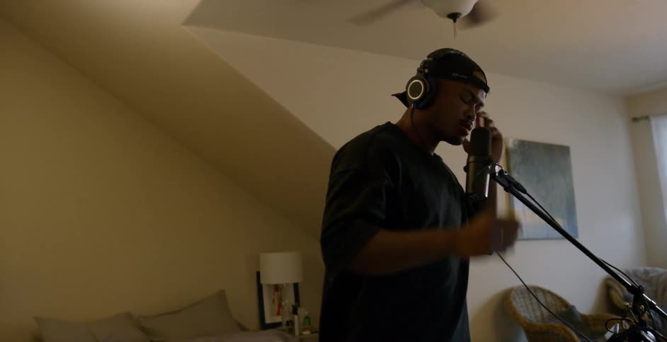 Musician In Home Studio