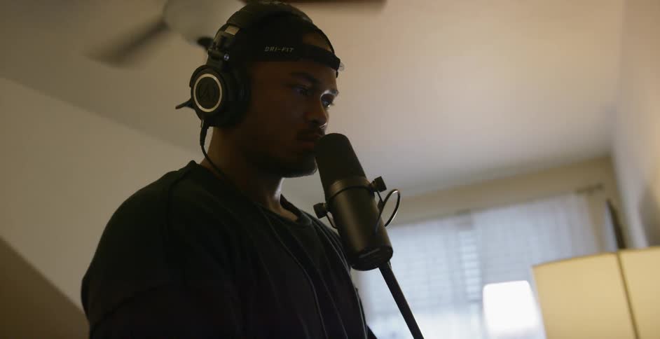 Musician In Home Studio