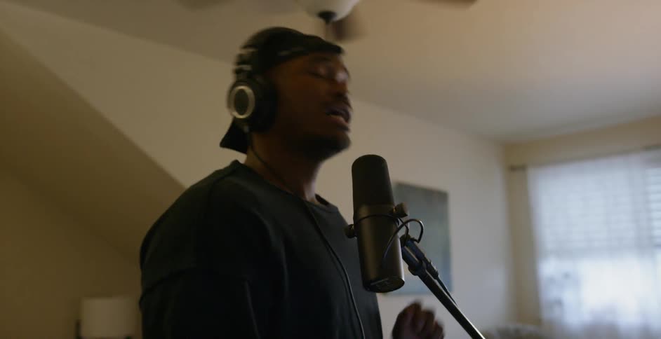 Musician In Home Studio