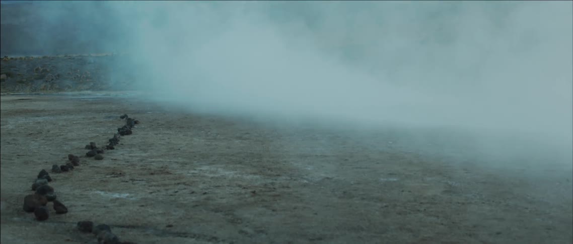 Fog rolling over a plain