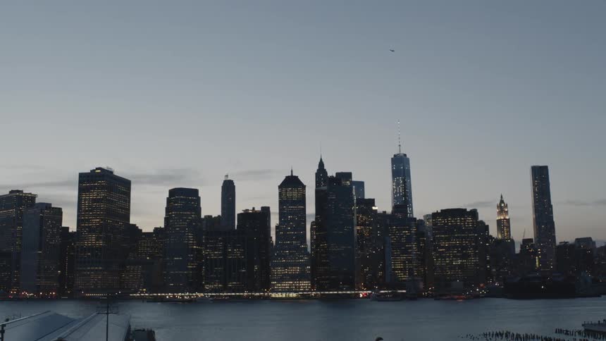 A city skyline