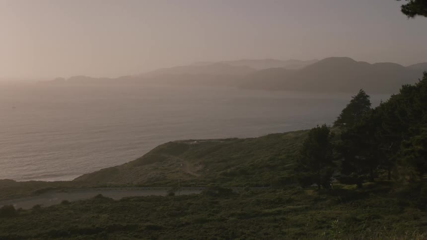 Fog over the ocean