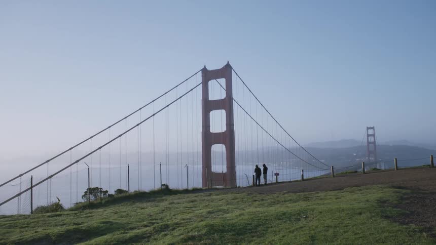 People sightseeing golden gate bridge