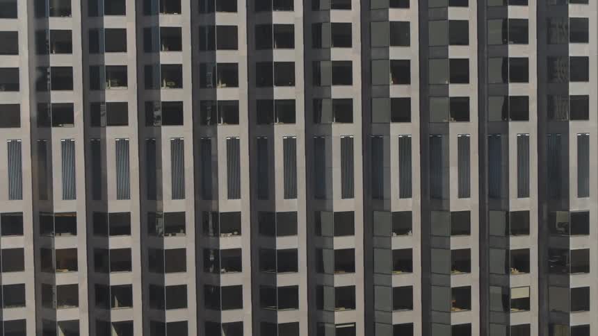 View of many windows in a building