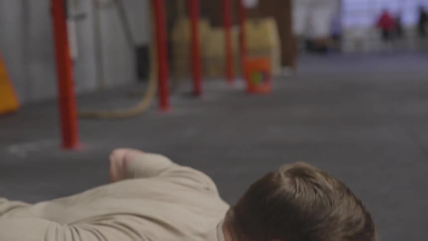 A man doing push ups