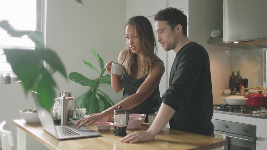 Couple In Kitchen