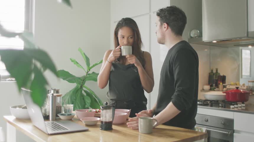 Couple In Kitchen