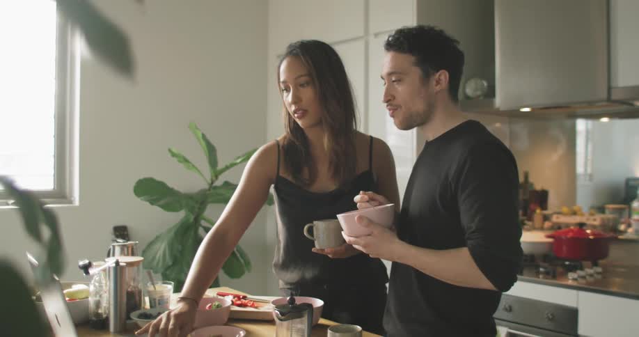 Couple In Kitchen