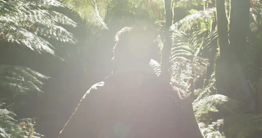 Man Exploring Waterfall