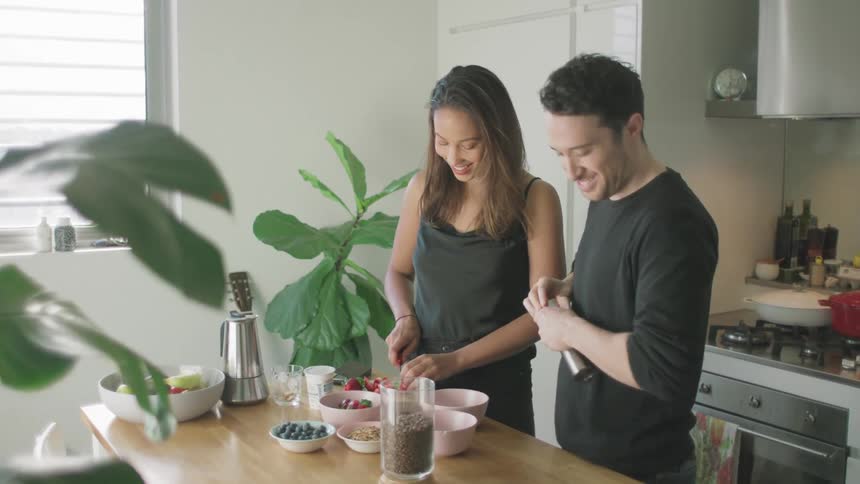 Couple In Kitchen